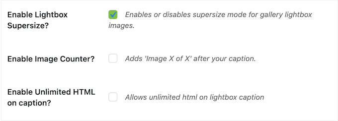 Adding a supersize lightbox to your WordPress website