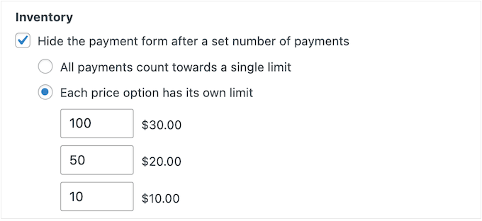 Create offering and discounts using WP Simple Pay