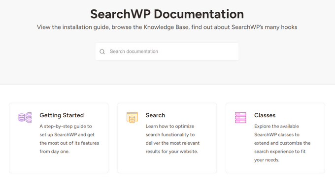 The SearchWP online documentation