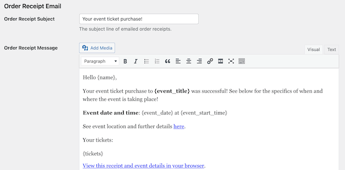 Sending automated emails to event attendees and customers