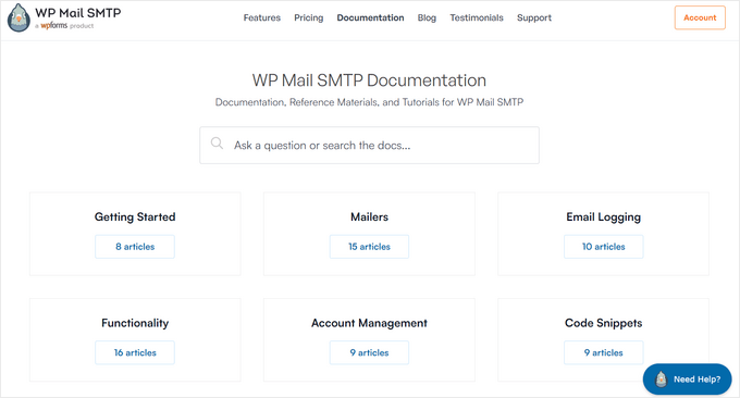 WP Mail SMTP's online documentation 