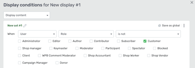 Thrive Apprentice's conditional display rules