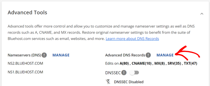 Manage advanced DNS