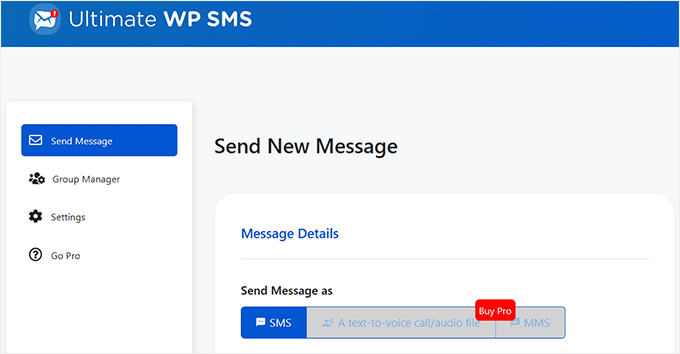 Ultimate WP SMS messaging