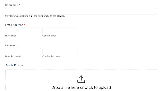 Adding a user registration form to your online store, blog, or website