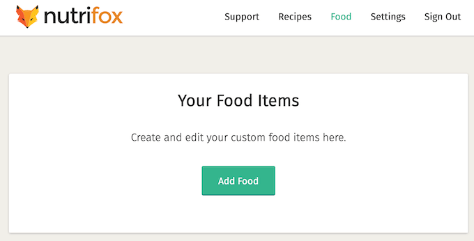 Adding a custom ingredient to your Nutrifox account
