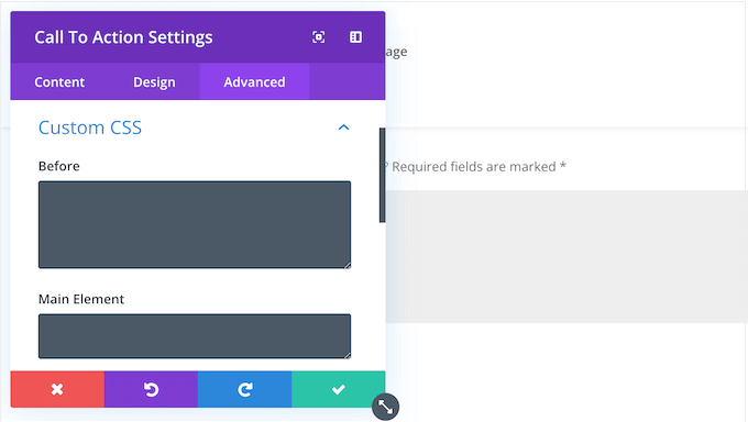 Adding custom CSS to a WordPress page design