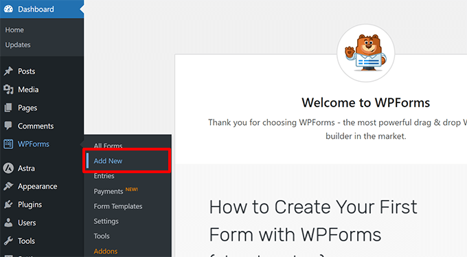 Add new contact form