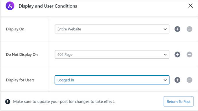 Creating rules for your custom layouts