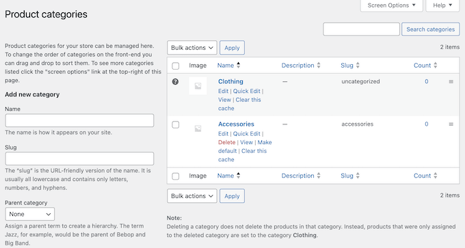 Adding product categories and tags to your online marketplace