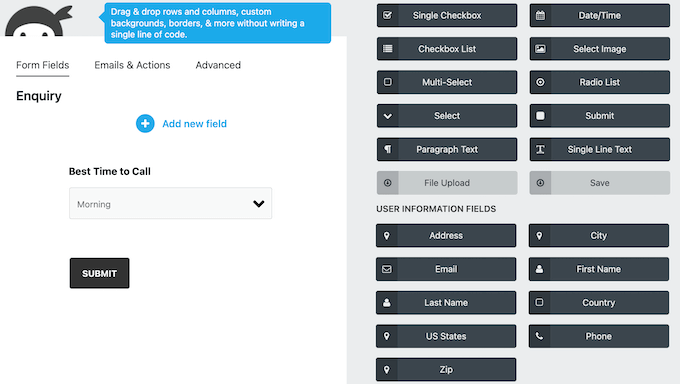 Adding fields to a WordPress form