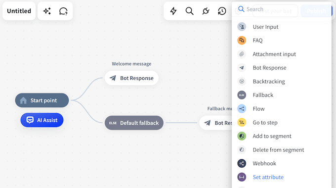 Creating an automated conversation flow for your WordPress blog, website, or online store