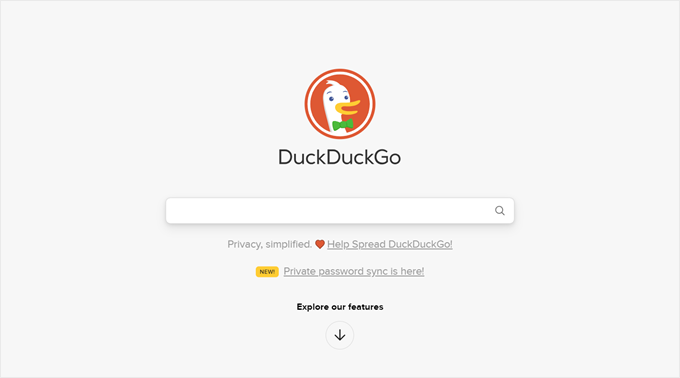 DuckDuckGo search engine