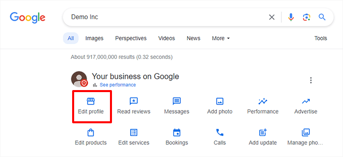 Google Business profile