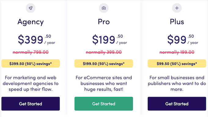 The ExactMetrics pricing and plans