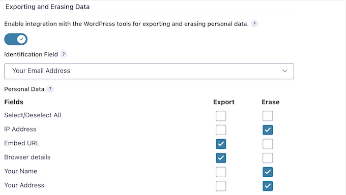 Exporting forms from your WordPress website, blog, or online store