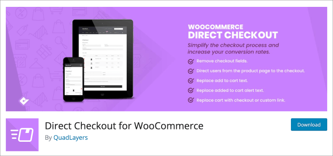 Direct Checkout for WooCommerce