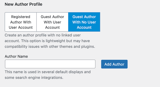 Creating a profile for guest bloggers on your website or blog