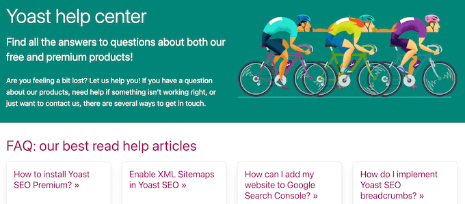 Yoast SEO's online documentation 