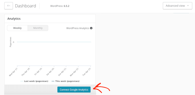 Connecting ManageWP to your Google Analytics dashboard