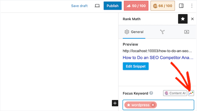 Viewing Google Trends in the WordPress dashboard