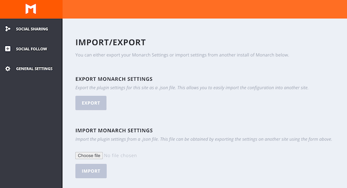 Exporting social media data from your WordPress website using Monarch