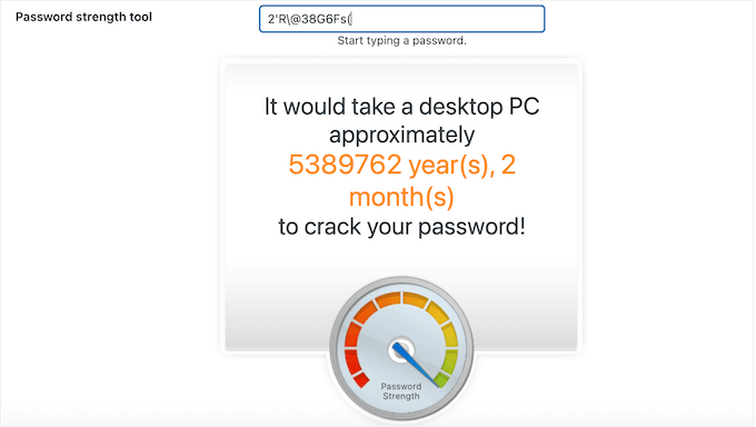 How to test the strength of your WordPress password