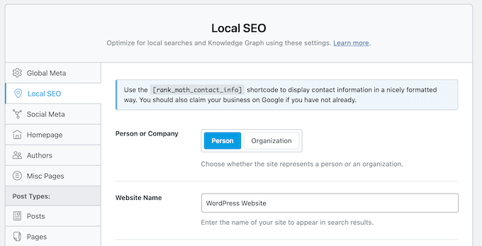 Enabling local SEO on your WordPress blog or website