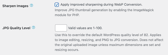 Sharpening your WordPress thumbnail images