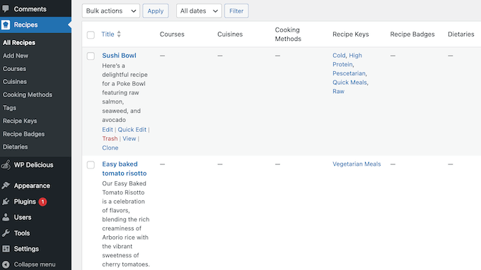 Adding recipes to your WordPress blog or website