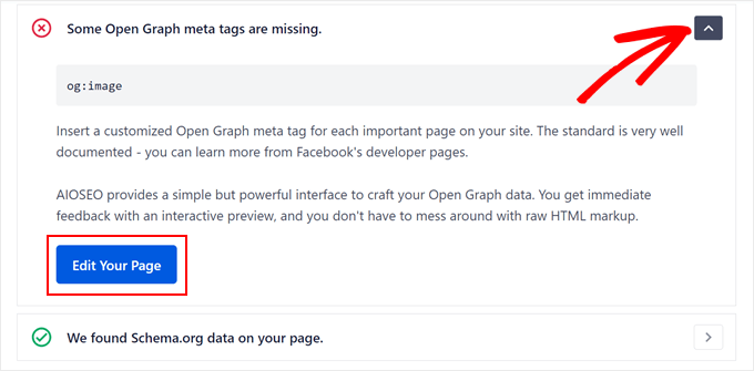 Adding missing Open Graph tags in AIOSEO