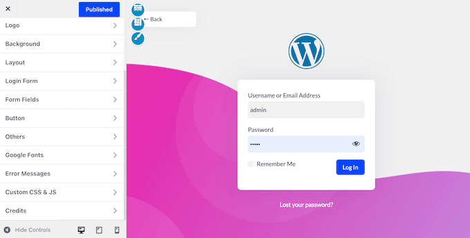 How to replace the default WordPress login screen