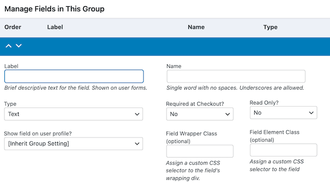 Adding custom fields to a user registration form