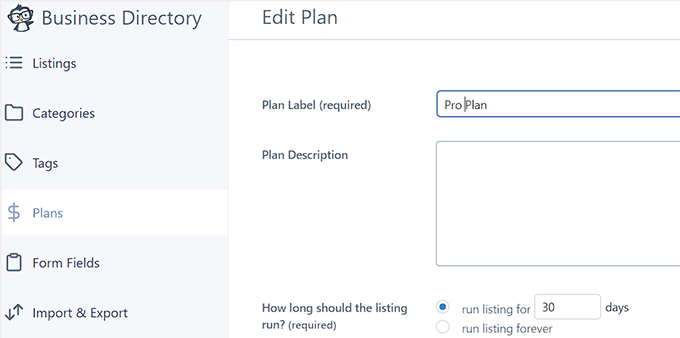 Design pricing plan for ads