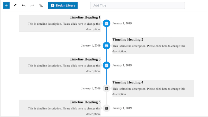 Displaying your blog posts in a timeline format