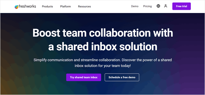 Freshdesk's shared inbox solution