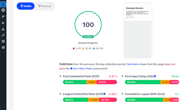 Tracking your website's performance using Google PageSpeeds