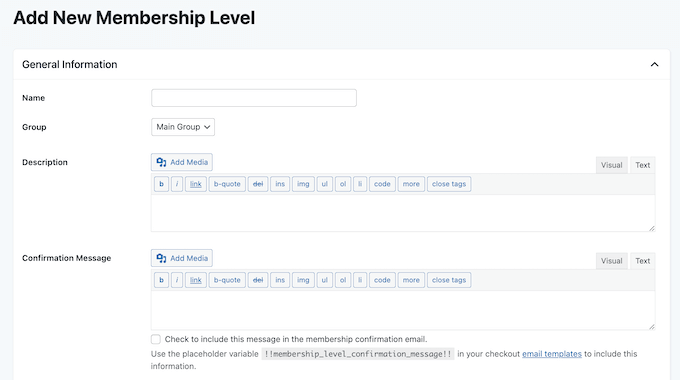 Adding membership levels to your WordPress website or blog