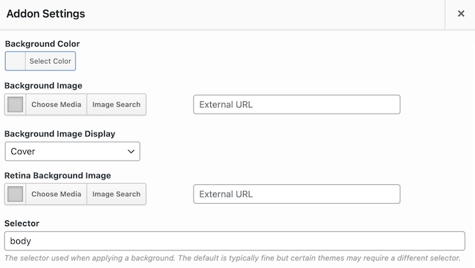 Adding an image background to your WordPress posts and pages