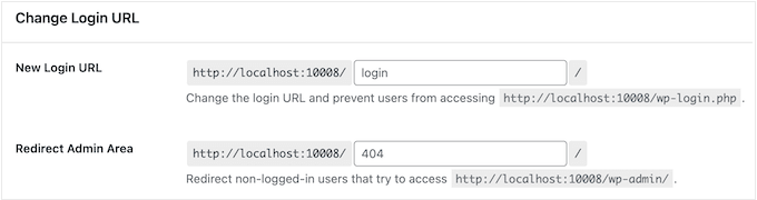 Changing the WordPress login URL