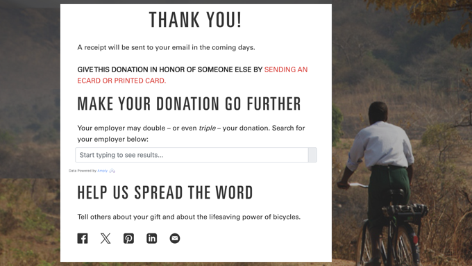 Enable Donors to Share Your Donation Form