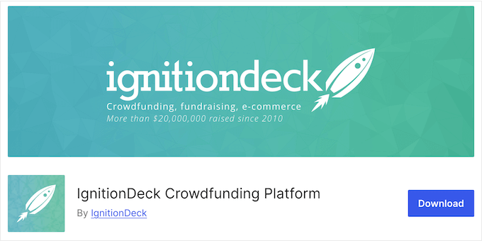 The free IgnitionDeck WordPress crowdfunding plugin