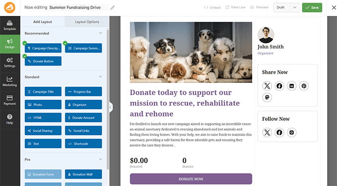 Using WP Charitable to Create a Donation Form
