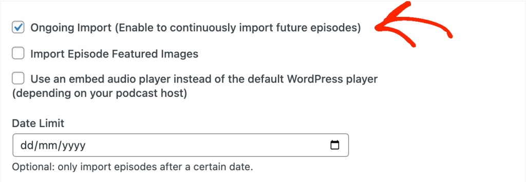 Automatically importing new podcast episodes into WordPress