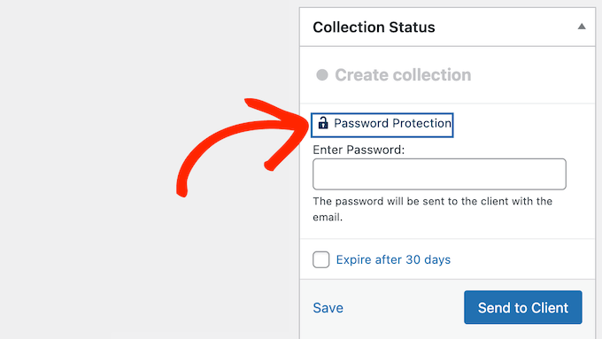 How to protect your proofing galleries with a password