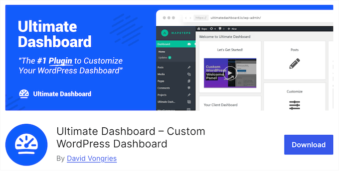 The Ultimate Dashboard WordPress admin plugin