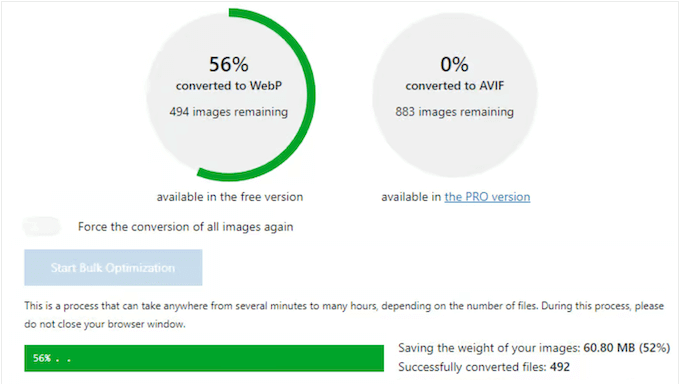 Converting PNGs, JPGs, and other media files into WebP format