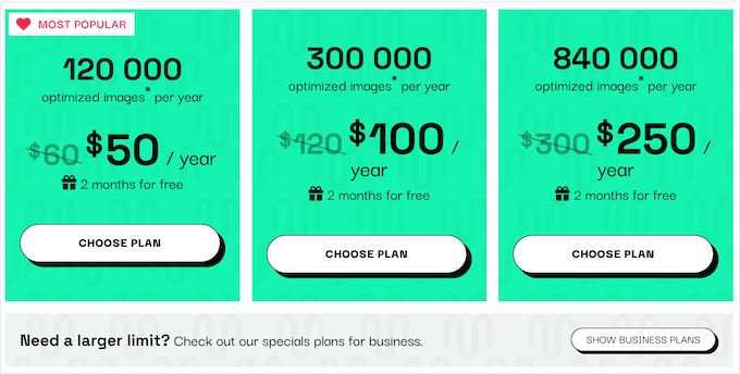 The Converter for Media pricing and plans