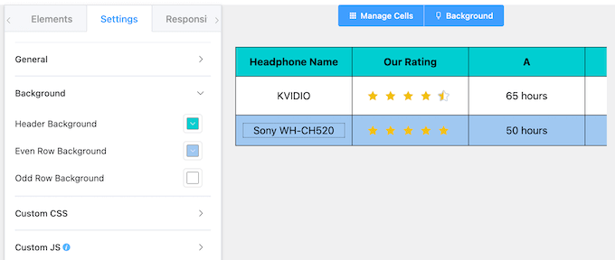 Creating a custom table that perfectly suits your WordPress theme