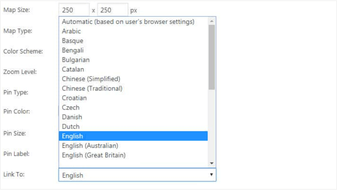 Creating a multilingual map